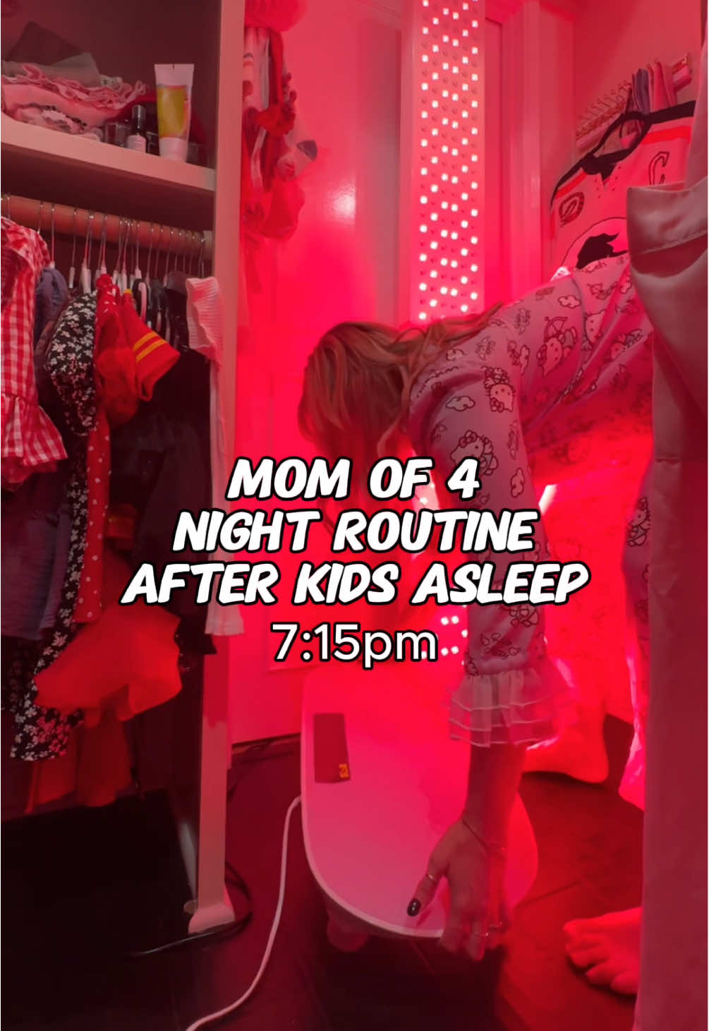lmao my baby weights 🤣☠️ #nightroutine #mom #momof4 #goodnight #SelfCare 