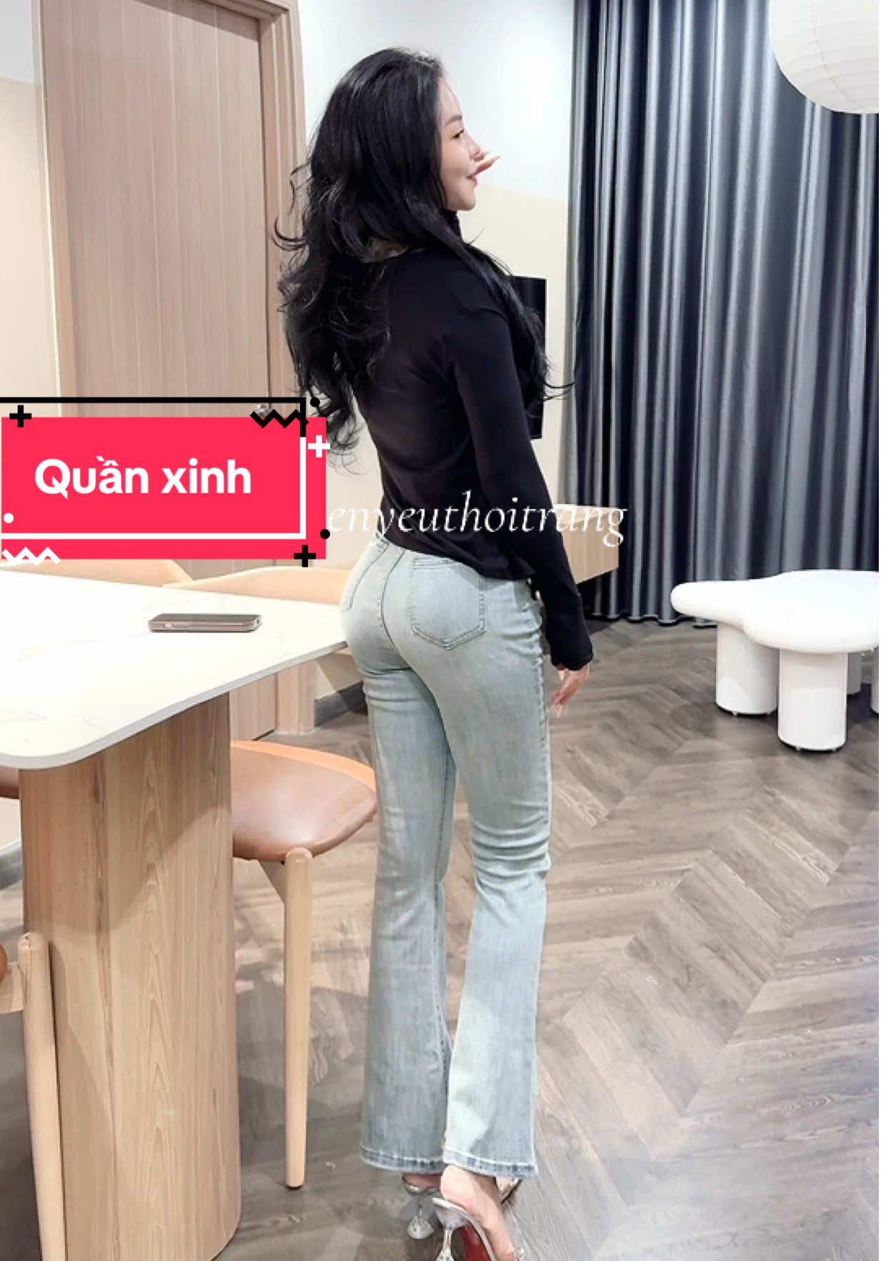 Quần jeans hack dáng #xuhuong 
