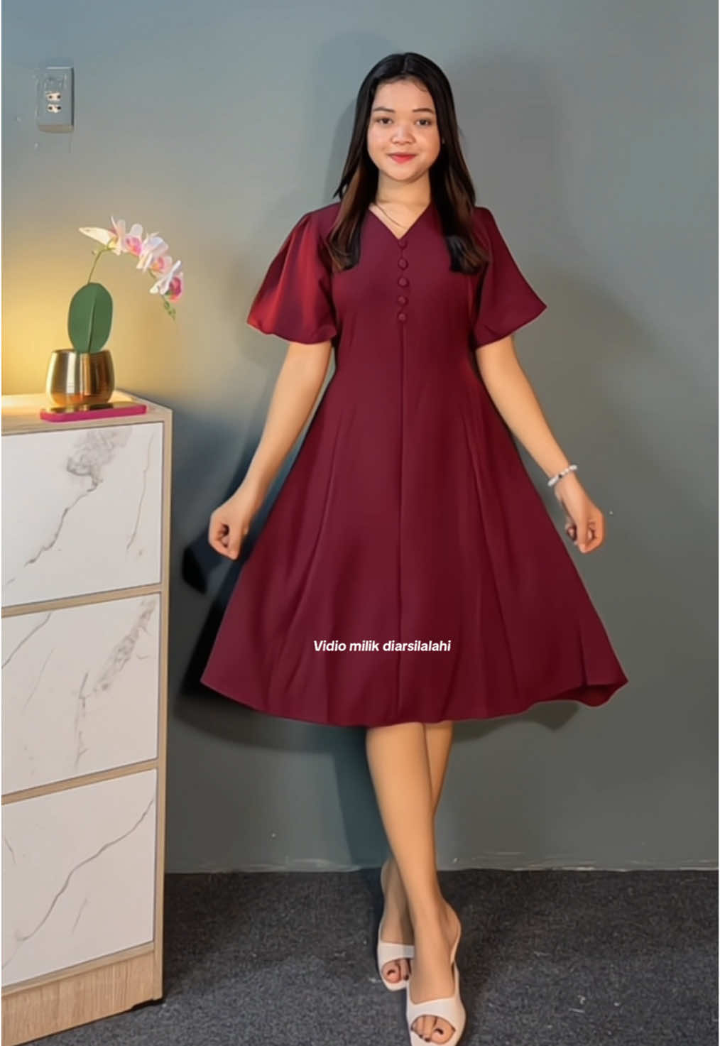 Mini dress simple elagan tapi cantik bangett 