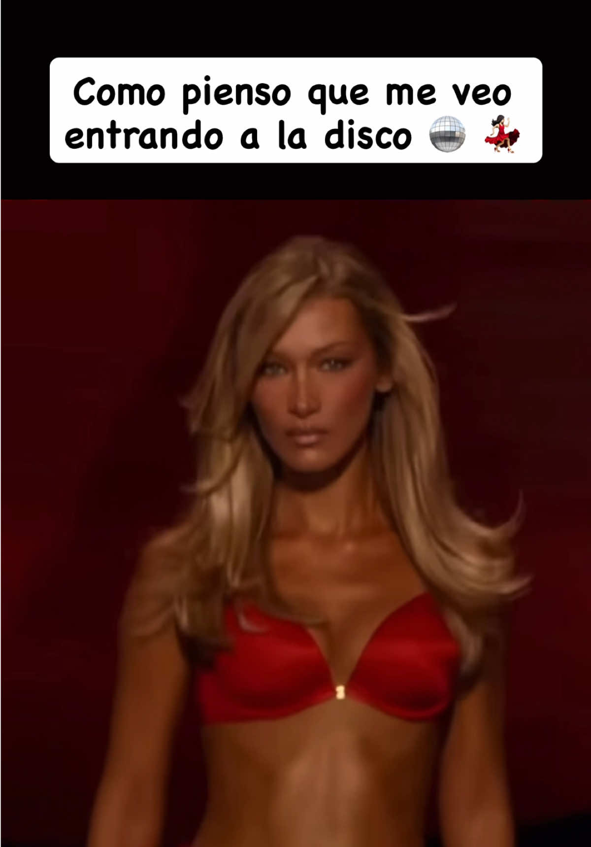 Si no entro a la disco con esta energía… ni entro 😎🔥😆 #victoriassecret #bellahadidstyle #actitud #goodvibe #modelos 