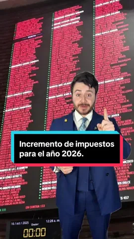 El gobierno incrementa los impuestos para el año 2026. 😔 #abogados #abogadostiktok #impuestos #derecho #abogado 
