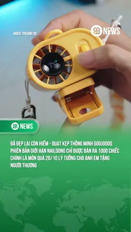 Phiên bản giới hạn Nailoong, bộ quạt kẹp di dộng GOOJODOQ #theanh28 #quatcamtay #quatang #goojodoq 