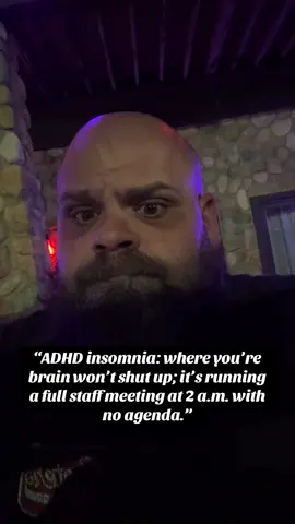 ADHD insomnia: where you’re tired enough to die but not enough to stop thinking about a lizard you saw in 2009. #adhd #adhdtiktok 