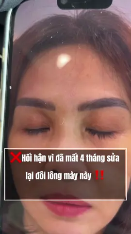 Bạn nghĩ sao về đôi lông mày này..#phunxamthammy #fyp #xoá_xăm #viral #lôngmày 