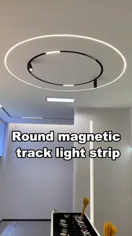 Round magnetic track light. #lamp #light #led #smarthome #lightingdecor 