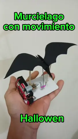 Murcielago con movimiento Maqueta invento casero como hacer#amazing #viralvideos #tips