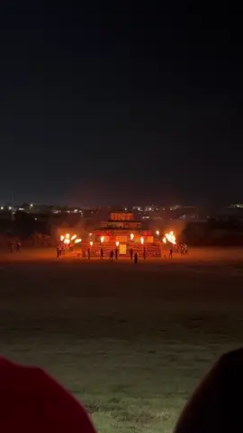 UNT’s largest handmade bonfire💚 #unt #gomeangreen #Homecoming #bonfirenight