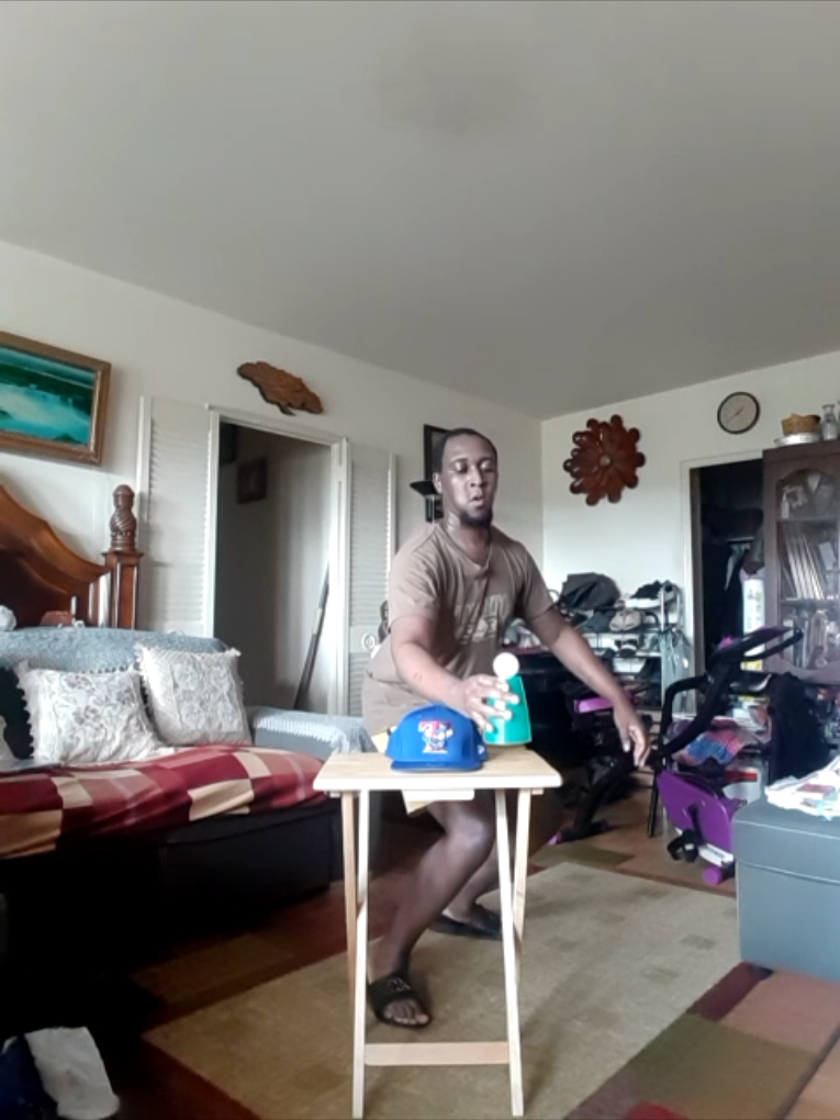 Tossing The Ball In Air While Spinning Catching Into Cup Putting On My Hat #wow #tiktok #follow 