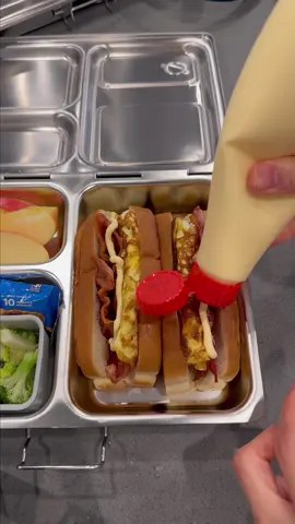 Bacon and egg sandwich for lunch, French toast and bacon for breakfast #tiktokmom #EasyRecipe #lunchbox #bentobox #schoollunch 