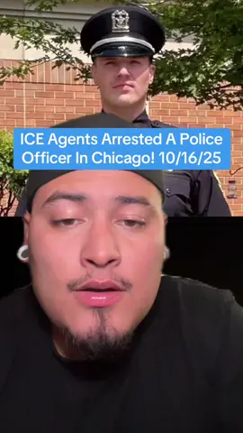 ICE Agents Arrested A Police Officer In Chicago! 10/16/25 #fyp #greenscreen 