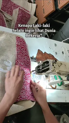 Misal ada orang lagi jahit trs ada yang lihat dan itu semua laki-laki, kenapa ya guys🤔 #vendortascirebon #cirebon #fypage #cirebon #konveksi 