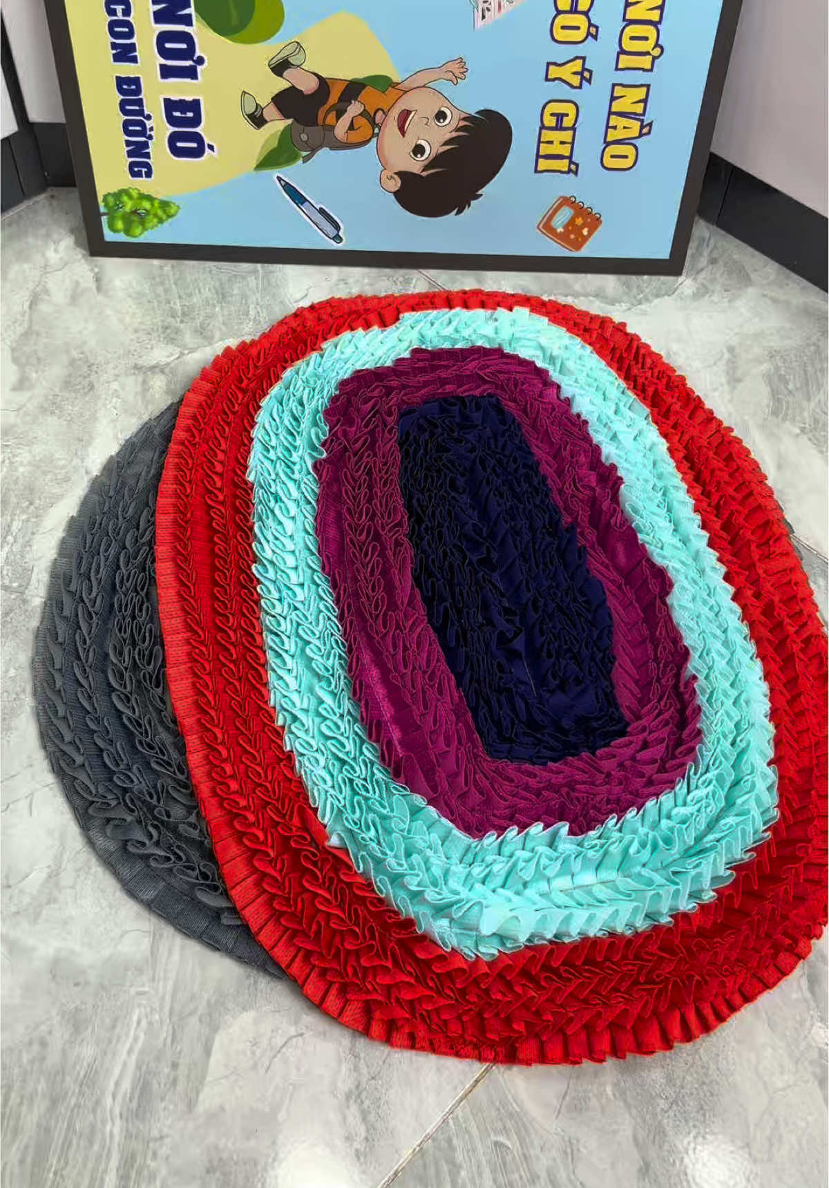 Combo 6 Tấm thảm lau chân vải Cotton Thấm hút nước tốt nhiều màu sắc##emkieutaphoa##thamlauchan##combo6tamthamchuichan##thamlauchansieutham##thamlauchanchongtruot