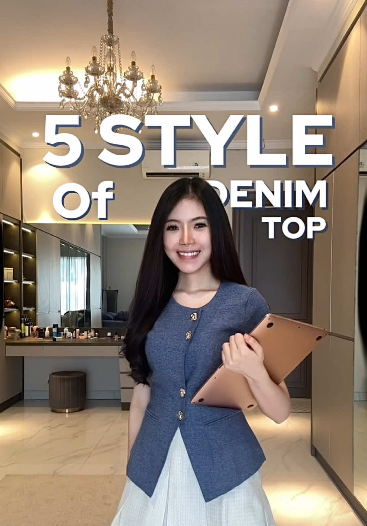 5 TIPS STYLING DENIM TOP!💙 Denim Top berlengan dgn design elegant SUSAH DICARI🥲 Semoga ga cepet sold out ya🫶🏻 #styletips #atasanwanita #bajukantor #bajuwanita #ootdfashion @eastrose.id 