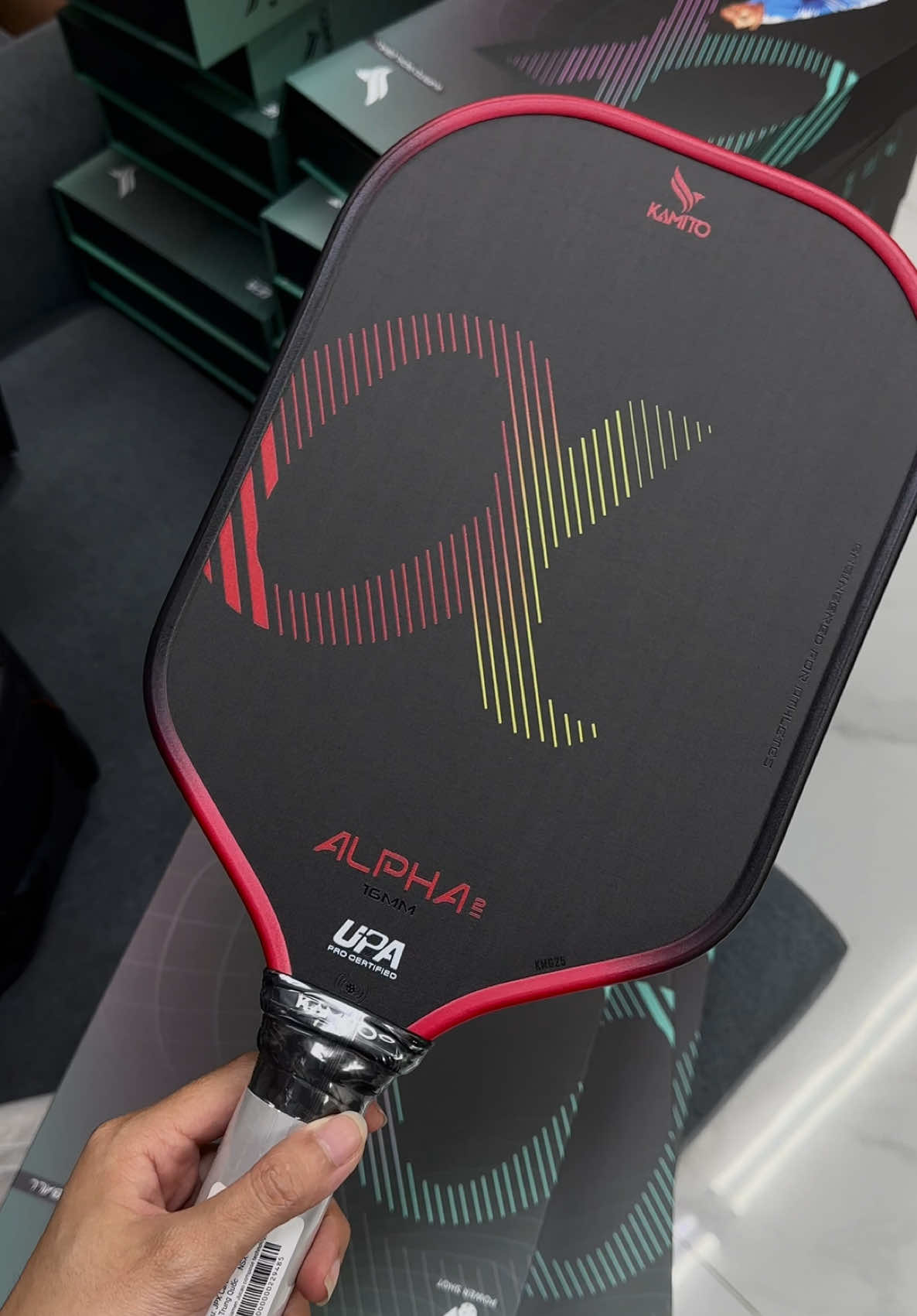KAMITO ALPHA 2 - Cận cảnh cây KAMITO 16mm đỏ mệnh hoả - giá cực nét ‼️ #votpickleball #pickleball #kamitoalphav2 #votpicksaigon #kamito 
