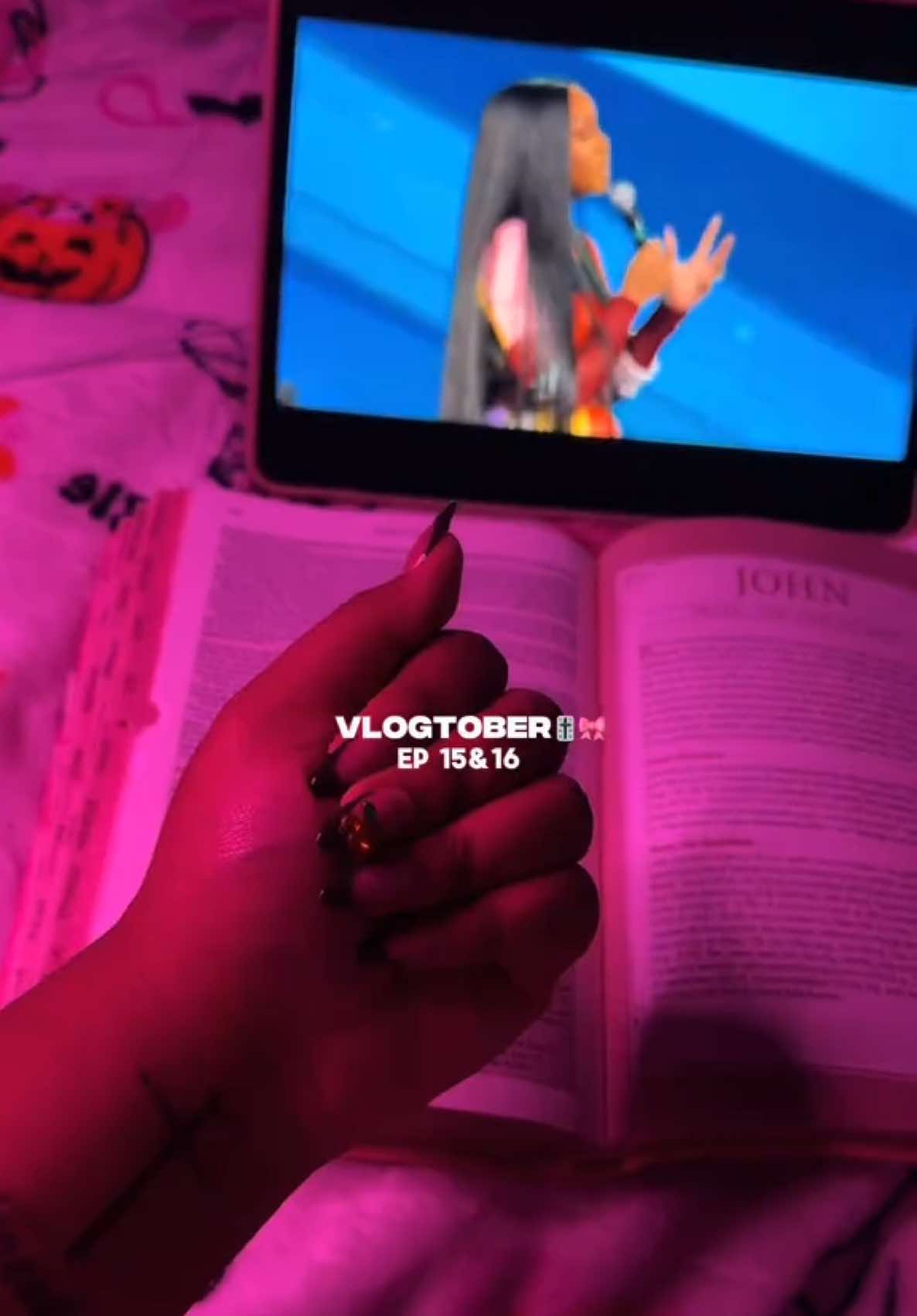 Heyyy besties it’s vlogtober day 16, I’ve been on a hiatus; spend vlogtober after hours with me!🎀 comment below what verse is carrying you in this season!🎚️🎀 ##kingdomaviana##vlogtober##cozyblackgirl##unwindwithme##blackgircontentcreator