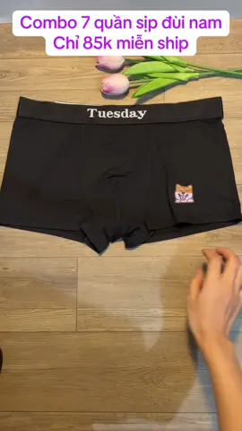 Combo 7 quần sịp đùi nam chất thun lạnh chỉ 85k miễn ship#sipnam #quansip #quansipam 
