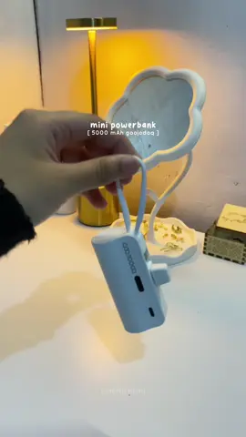 5000 mAh mini powerbank from @GOOJODOQ.STORE.PH 🤍 #goojodoq #goojodoqpowerbank #minipowerbank #minipowerbank5000mah #powerbankmini 