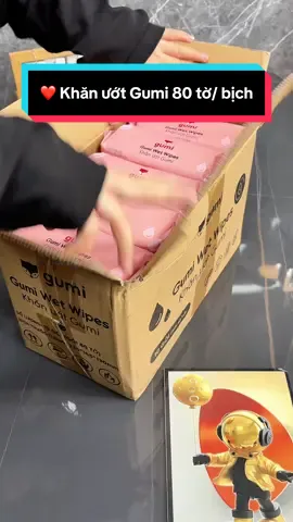 ❤️ Khăn ướt Gumi 80 tờ/ bịch đang có voucher còn hỗ trợ ship về tận nhà quá rẻ #khanuotgumi #thuytichcuc86 