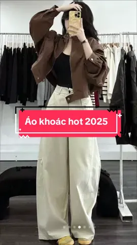 áo khoác nữ 2025 mẫu mới dáng ngắn croptop cho nàng m5 quảng châu cao cấp #phoidomuadong #aokhoacdangan #aokhoaccroptop #muadongmacgi #xuhuong 