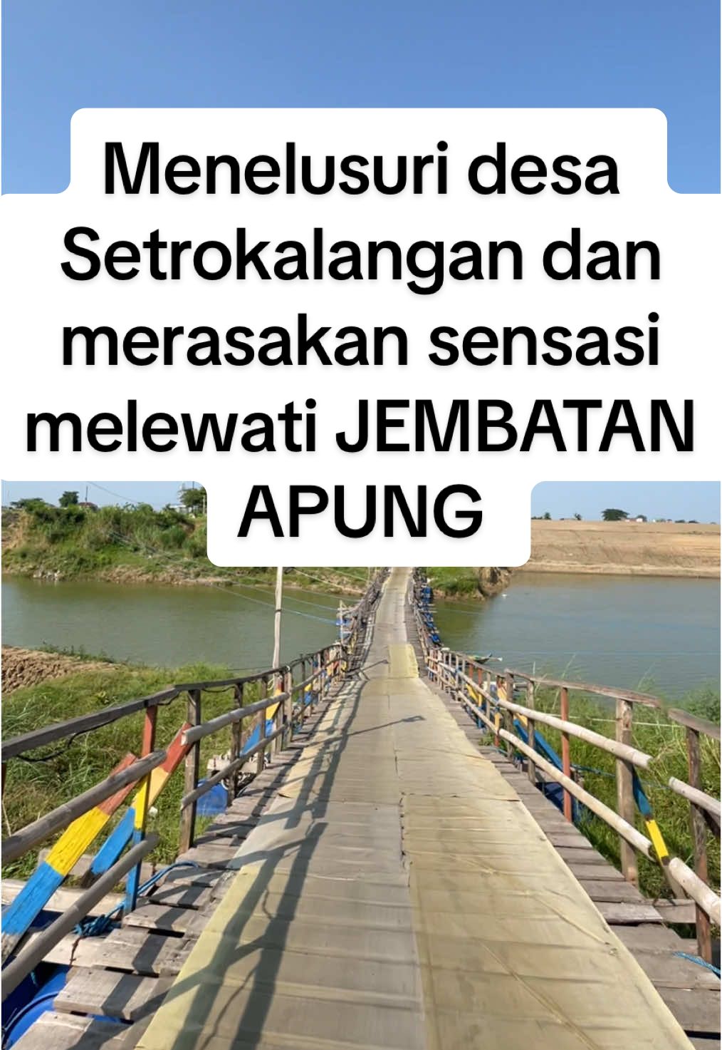 Mencoba jembatan apung setrokalangan #kudus #kuduskota #kudus24jam #kuduspride #kuduskotakretek #kudusviral #sejarahkudus #kudushits #sekitarkudus #kudusjateng #infokudus #kuduspride🔥 #wisatakudus #jateng #kudusjateng #kudusstory