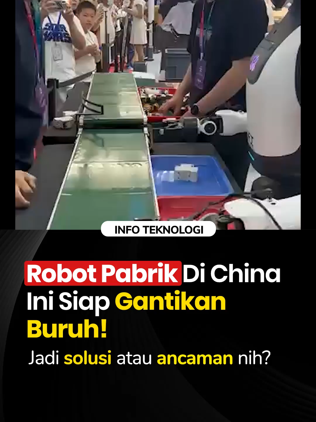 Robot humanoid buatan China ini berpotensi mempermudah pengerjaan pekerjaan di pabrik, karena mampu melakukan tugas berat seperti angkat barang, merakit komponen, hingga bekerja non stop tanpa lelah. Gimana menurut kamu? Ini merupakan solusi bagus atau malah jadi ancaman nyata? Komen di bawah yaa Silahkan tag ke teman kamu atau bagian ini ke cerita kamu sehingga kamu dapat dan menjangkau banyak orang. Apakah kamu ingin info yang lainnya? follow @bisnismillenial dan dapatkan pembelajaran yang lainnya #millenialeducation #suksesbutuhperjuangan #carajualanonline #bisnismillenial
