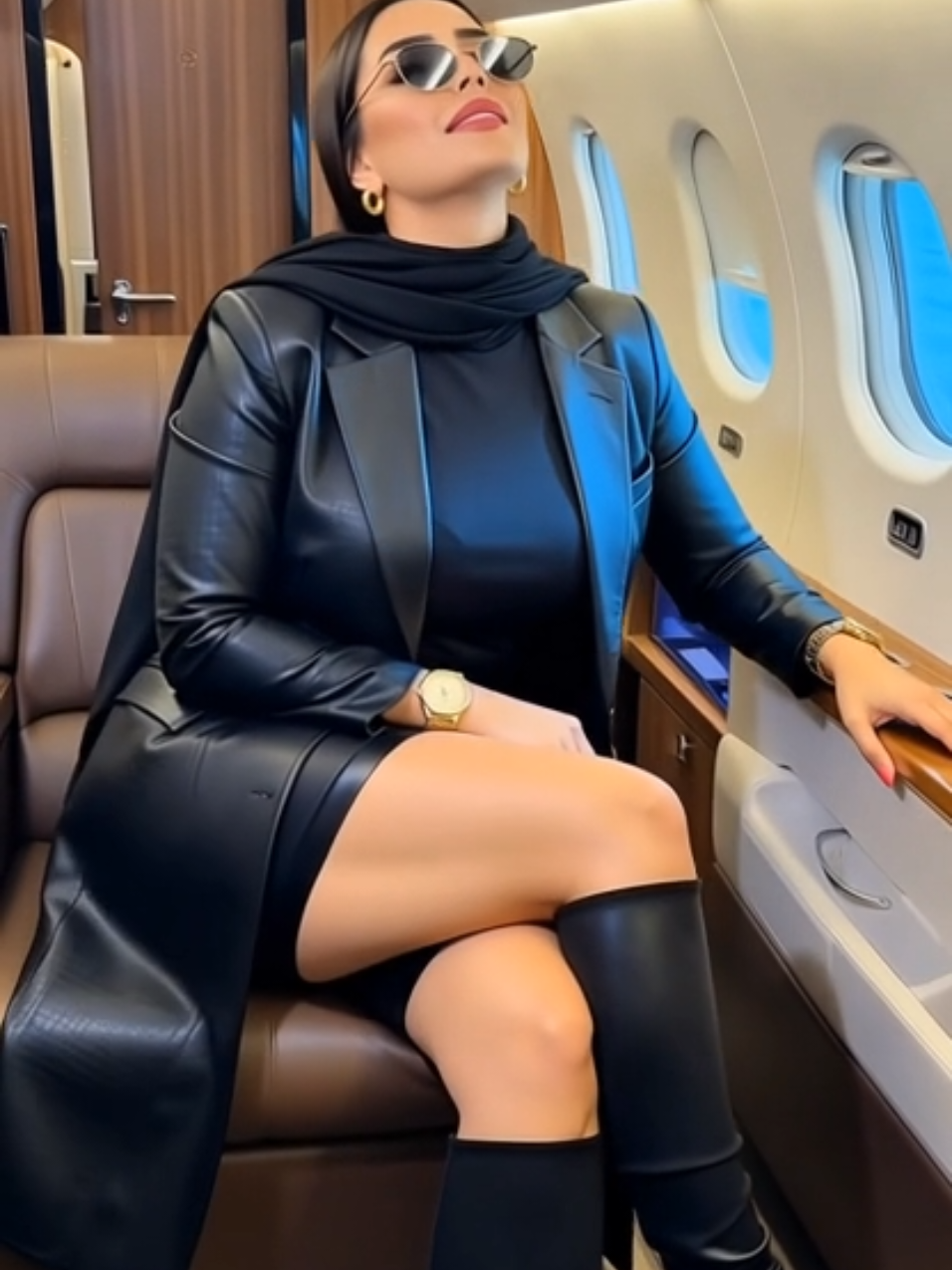 رحلة سفر داخل طائرة خاصة  #سفر #طائرة #سعودية #الخليج #دبي 