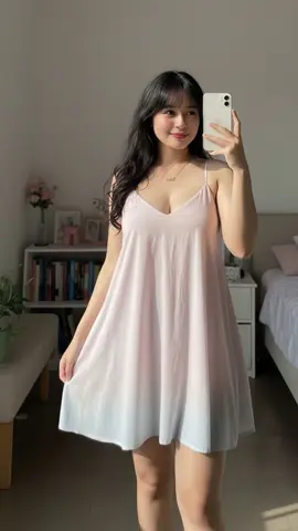 rekomend banget nih beb mini dress nya bahan adem🥰📸#fashion #outfitwanitamurah #cantikdirumah #dressmini #bajutidurmurah 