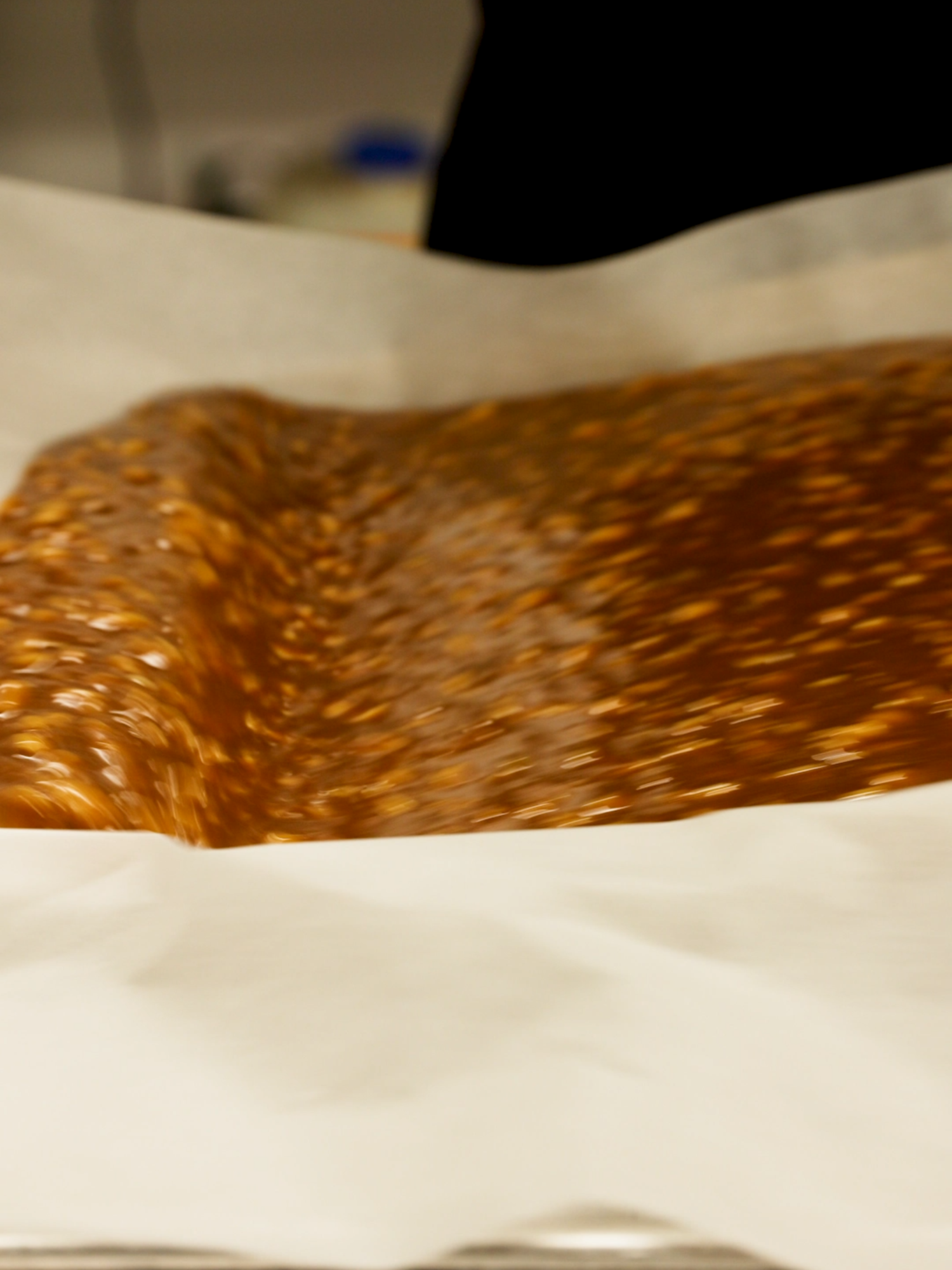 What’s better than waves? 🌊  Caramel Peanut Waves. This is the base of our Dark Chocolate Peanut Nougat — and yes, it tastes as good as it looks 😮‍💨🍫🥜 #CaramelWaves #NougatAndNice #FoodTok   #SatisfyingFood #PeanutButterLovers #SmallBizTok   #PerthFoodie #BehindTheScenes #HandmadeCandy   #SweetTreats #ChocolateHeaven  #bunburygeographe #dessert