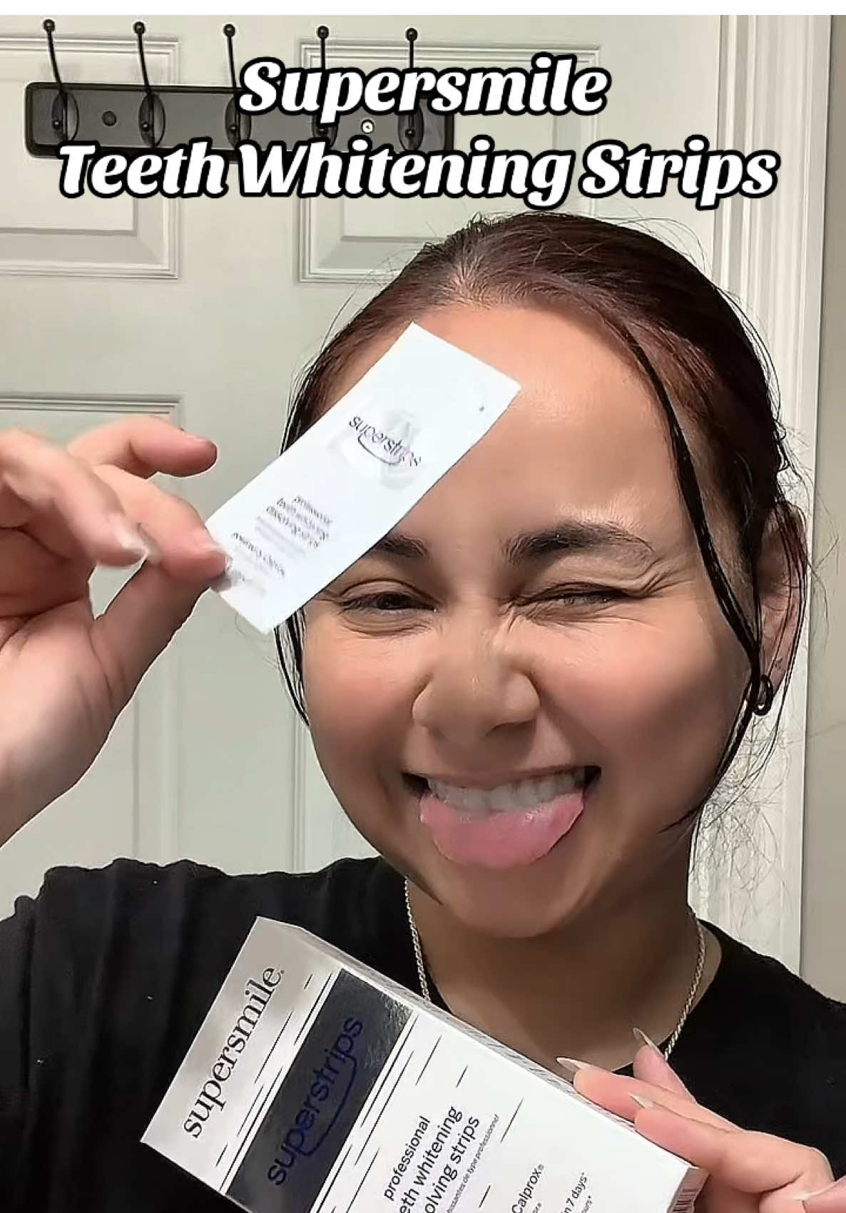 #gifted_by_supersmile 🦷 @supersmileofficial  These strips do all the work while I chill 😌 #supersmile #teethwhitening  No sensitivity, no mess, just a whiter smile in minutes. Obsessed with these dissolving strips! 