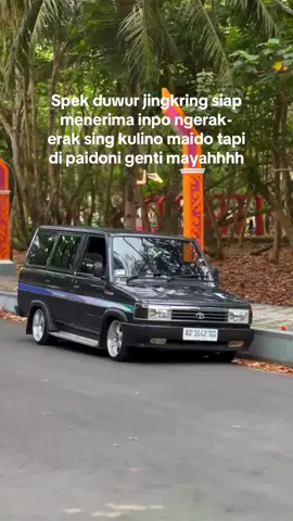 Aku cah pemula lo jo mbok serang cahh😅 #buyutereborn #kijangmodifikasi #kijang #kijangmenolakpunah #pantaipancerdoorpacitan