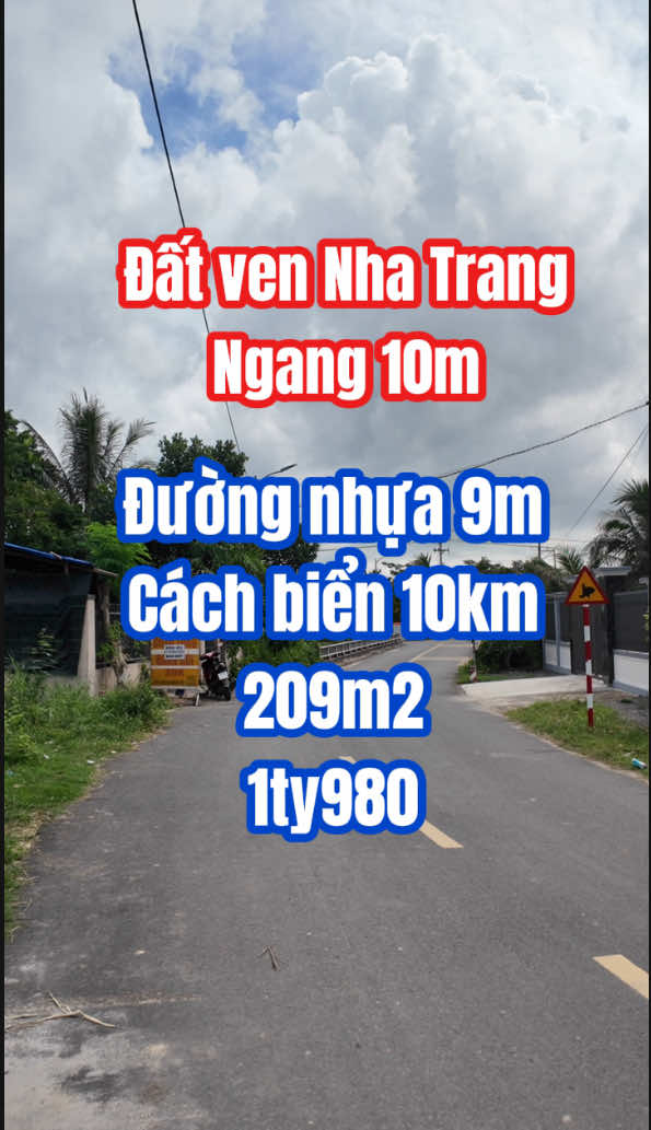 ❌Đất Ven Nha Trang. Ngang lý tưởng 10m. Đường nhựa 9m. 209m1👉1ty980 #bds #nhatrang #bandatnhatrang #datvennhatrang #nhatranghomes 