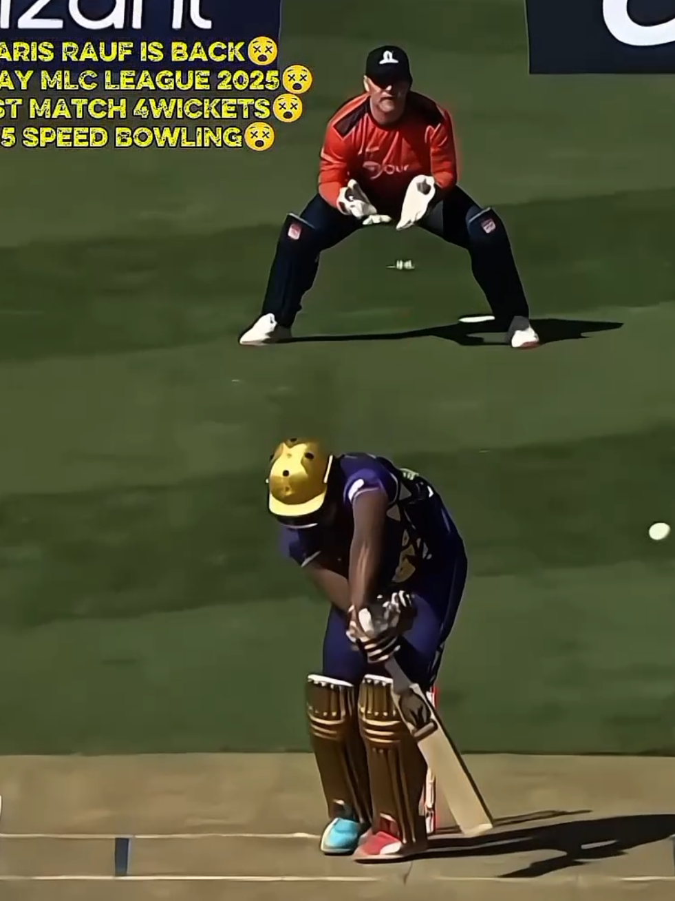 Finally Haris Rauf is back Today MLC League 2025 4Wickets 155Speed Bowling../// #creatorsearchinsights #HarisRauf #cricket #viral #izcreation551 