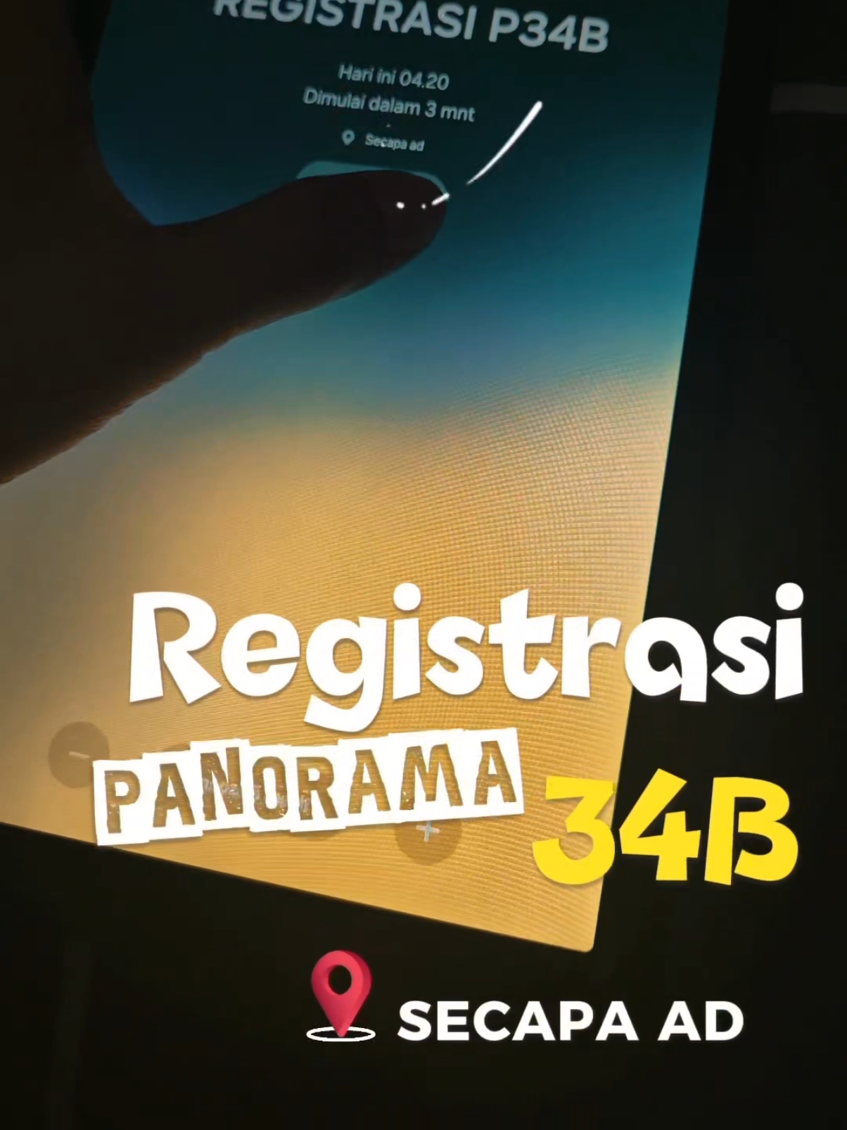 Registrasi Panorama 34B 👋 MasyaAllah sudah di tahap ini 🥹 #registrasi #secapaad #panorama #fyp #persitkartikachandrakirana 
