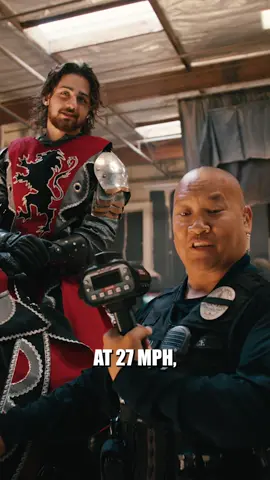 How fast do you think we were going? Find out at the end of the video! Comment what your guess was! #medievaltiktok #medievaltimes #knighttok #medievalknights #emoknight 