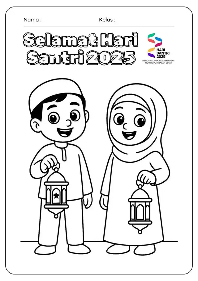 Sebentar lagi hari santri, mari tunjukkan jiwa santrimu dengan LKPD tema santri juga, bisa untuk kegiatan mewarnai, kolase, atau apa saja, silahkan disimpan. Semoga bermanfaat 🥰 #gurumuda #harisantri #harisantri2025 #mewarnai  #kemenag 