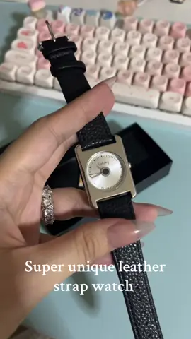 Leather strap watch  Square watch
