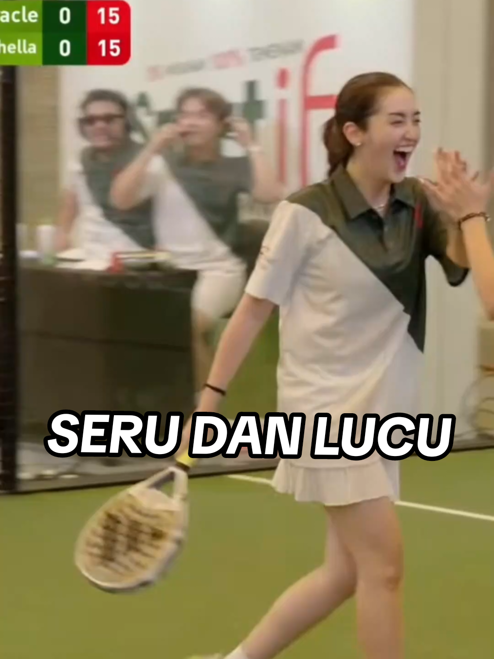 PERTANDINGAN SERU DAN LUCU ANTARA RANTI MARIA DAN ADIK KANDUNGNYA RANIA MARCHELLA IF Coconut Water mempersembahkan “SportIF” 0% Musuhan, 100% Temenan! #olahraga #lucu @ifcoconut.id  @cretivox #padelindonesia #marshaaruan 