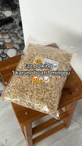 Simpel enak bggt cuy😍😋#rolledoats #oat #oatmeal #bulkingtips 