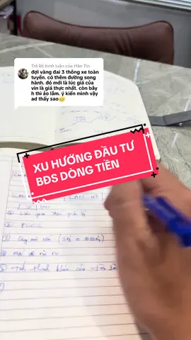Trả lời @Hàn Tín xu hướng đầu tư bất động sản dòng tiền đang dần chuyển dịch trong chu kỳ này #tranthinhlam #vinhomesgrandpark #batdongsan #taichinh #dautu 