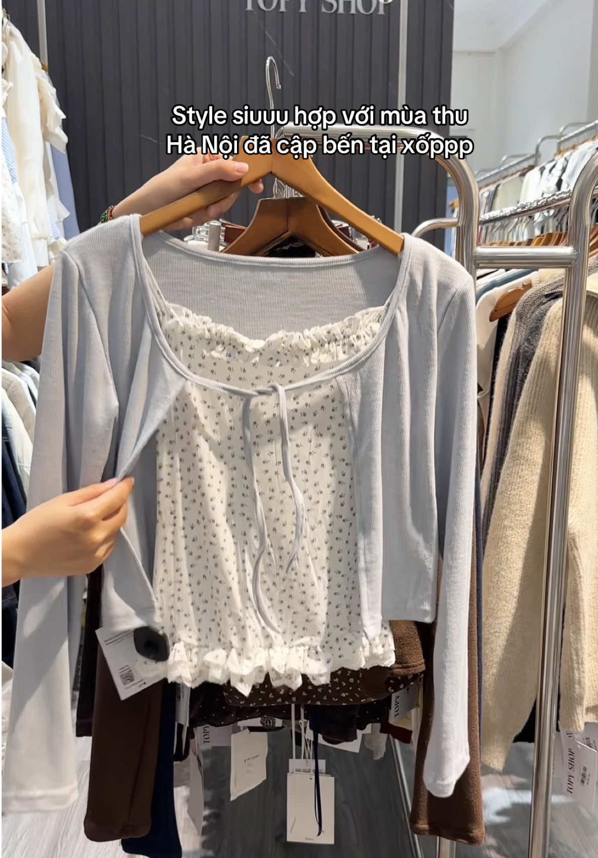 Shop quần áo nữ nằm trên phố Triều Khúc có thể bạn chưa bítttt 🍃 #topyshoptrieukhuc #stylebasic #myoutfit #xhtiktok #xh 