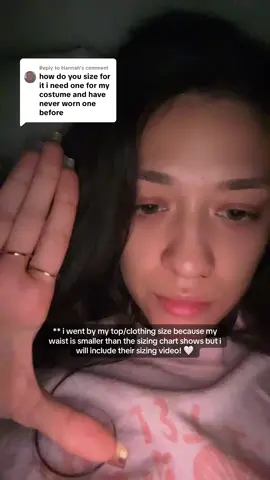 Replying to @Hannah i personally don’t know my actual waist size but i went by what i’d normally wear in tops, however i know some people are in between sizes or do know their measurements so i went to the shop i got two of mine from and they had a sizing video so i included that in this video for you 💞