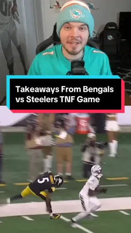 Takeaways From Bengals vs Steelers TNF Game #nfl #nfltrending #nflfootball #steelers #bengals 
