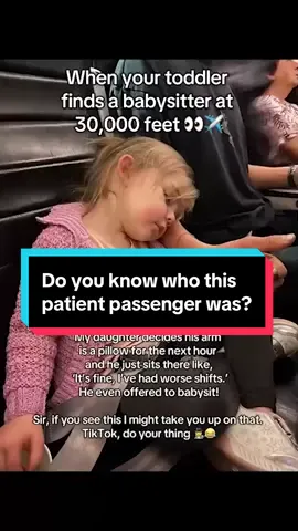 🚨 Do you know who the kind stranger is? Email us at newstips@stuff.co.nz⁠ ⁠ A dozing toddler and a patient passenger have combined to make a short video guaranteed to make you go “awww”, and now Air New Zealand wants to track down the sympathetic stranger.⁠ ⁠ In a short TikTok video posted on Tuesday, a young girl travelling with her mother on a flight from Auckland to Christchurch is seen struggling to stay awake.⁠ ⁠ The young traveller uses her neighbour’s arm as a pillow for the flight and the unsung passenger even joked he would do some babysitting: “It’s fine, I’ve had worse shifts”.⁠ ⁠ The video has found its way to the head honchos at Air New Zealand who want to track down the “very tall Texan engineering student”. #nz #nzstuff #nznews  ⁠ 🔗 Read more via the link in bio⁠ 🎥 mylifewithtwo via TikTok 