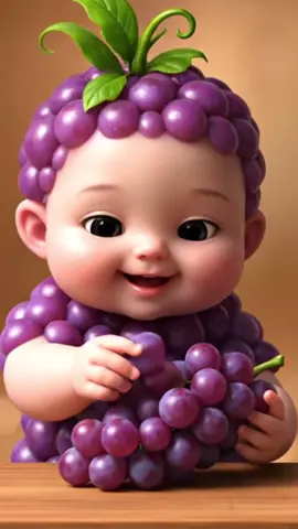 🍇 “The cutest crunch you’ll ever hear 👶💜” #ASMRBaby #CuteAICharacter #GrapeBaby #SatisfyingSounds #AestheticLoop