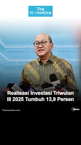 Kementerian Investasi/Badan Koordinasi Penanaman Modal (BKPM) mencatat realisasi investasi pada triwulan III tahun 2025 mencapai Rp491,4 triliun, meningkat 13,9 persen dibanding periode yang sama tahun sebelumnya. Capaian ini setara dengan 25,8 persen dari target investasi nasional tahun 2025 sebesar Rp1.905,6 triliun. #TheIconomics #News #BeritaTerkini #investasi #kementerianinvestasi 