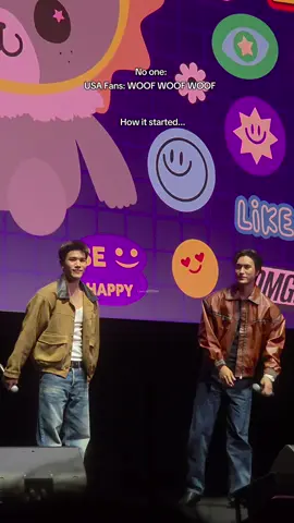 They embraced the bark 🤣🤣 #GFFMinLosangeles #gemininorawit #fourthnattawat #geminifourth 