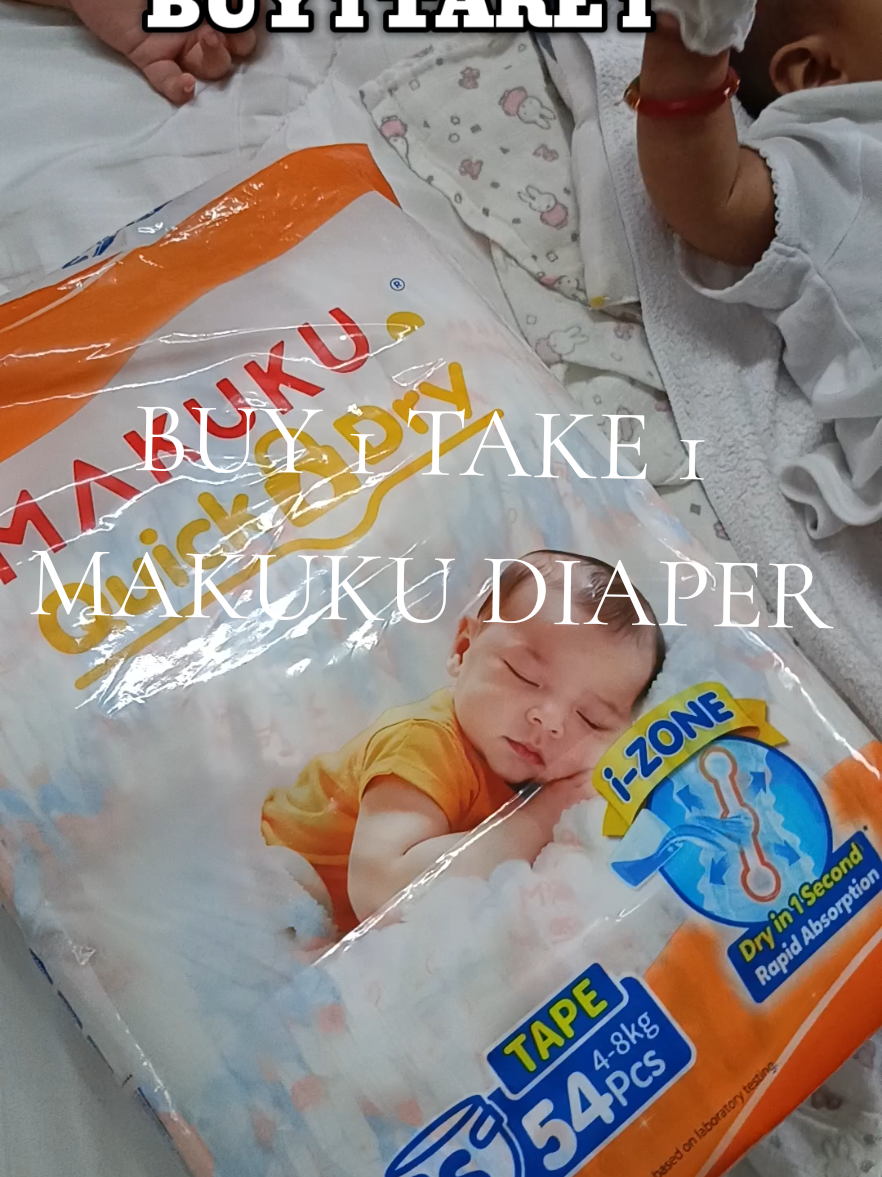 Sulit na Sulit ang ganda ng quality ni @makuku_global tapos naka Buy 1 take 1 pa🫶 #makukudiapers #makukuquickdry #makukuph #babydiaper 