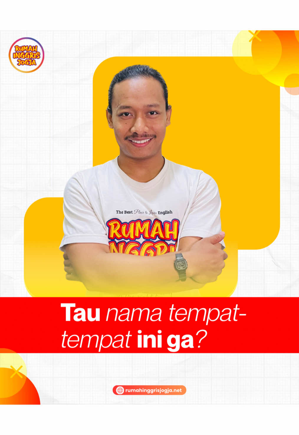 These places in English. . . . #rumahinggrisjogja #fyp #learnenglish #xzybca #kampunginggris 