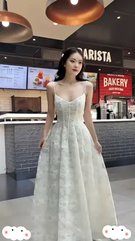 Đầm maxi ren trắng 2 dây kim sa #thoitrangnu #đầm_xinh #đầmmaxi #viralvideo 