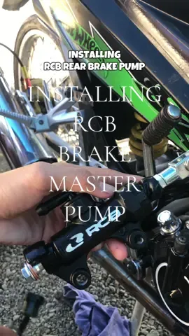 Done installing rcb brake master pump in Raider150carb #rcbbrakemasterpump #rearbrakemasterpump #brakemasterpump #raidercarb #motorpartsandaccessories 